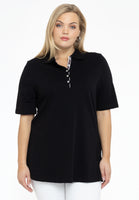 Polo shirt flare - black - #1