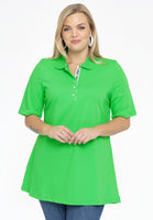 Polo shirt flare - green - #1