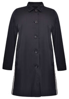 Raincoat with stripes - black  - #4