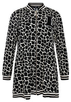 Cardi Jacket wide bottom GIRAFFE - black - #4