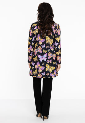 Cardigan with zip BUTTERFLY - black  - #3