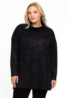 Pullover high neck GLAM - black  - #1