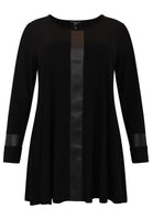 Tunic wide bottom faux leather DOLCE - black - #4