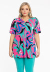 Tuniek geplooid met glitters groovy - Turquoise