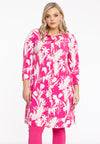 Jurk met kraag freesia - roze