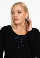 Tunic wide bottom strass DOLCE - black - #5