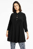 Tunic wide bottom buttons DOLCE - black 