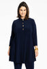 Tunic wide bottom buttons DOLCE - blue