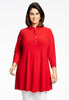 Tunic wide bottom buttons DOLCE - red 