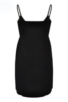 Slip dress spaghetti straps - black  - #2