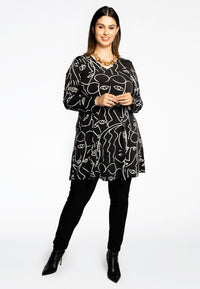Tunic wide bottom MASK - black - #2