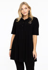 Tunic wide bottom LADYBUG - black 