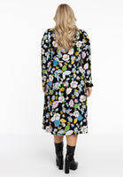 Blouse-dress FLOWERPOWER - black - #3