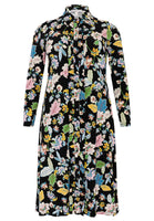 Blouse-dress FLOWERPOWER - black - #4