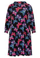 Jurk met pofmouw BUTTERFLIES - black - #4