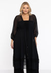 Cardigan lace VOILE - black