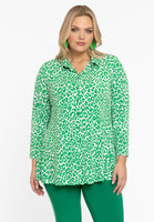 Blouse A-line GREEN LEO - green - #1