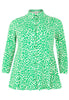 Blouse A-line GREEN LEO - green - #4