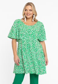 Tunic wide bottom GREEN LEO - green - #1