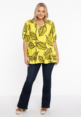 Tunic V-neck LAURE - yellow - #2