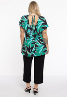 Tunic ruffle v-neck EDEN - green - #3