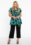 Tunic ruffle v-neck EDEN - green 