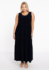 Jurk met ruches dolce - blauw