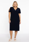 Jurk met parels dolce - blauw