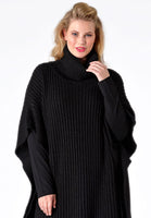 Poncho high neck - black  - #1