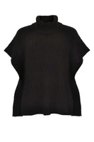 Poncho high neck - black  - #4