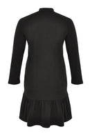 Dress-sweater ruffled - black  - #3