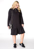 Dress-sweater ruffled - black  - #2