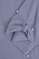 Blouse pearls STRIPE - blue - #5