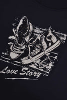 Shirt wide Love Story - blue - #5