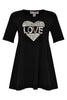 Tunic wide bot love UNI - black  - #4