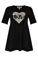 Tunic wide bot love UNI - black  - #4