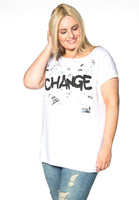 Shirt wide CHANGE - white  - #1