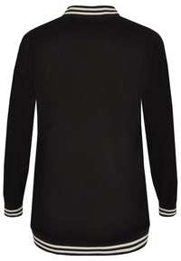 Jacket baseball application - black - #3