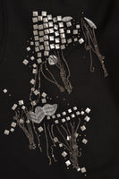 Sweater destroyed beaded - black  - #4