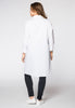 Blouse long placket short - white  - #3