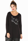 Tunic flare Queen - black 