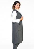 Jacket sleeveless INTERLOCK - grey - #1