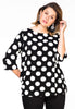 Shirt BIG DOTS - black 