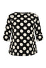 Shirt BIG DOTS - black - #4