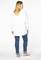 Shirt wide long sleeve STARS - white - #3