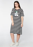 Tunic wide dog STRIPE - white - #2