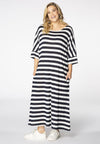 Dress wide STRIPE - white - #1