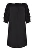 Dress puffed sleeves - black  - #4