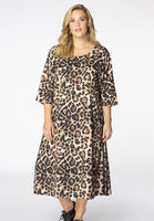 Dress wide LEOPARD - brown - #1