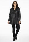 Tunic wide bottom FAKE SUEDE - black - #1